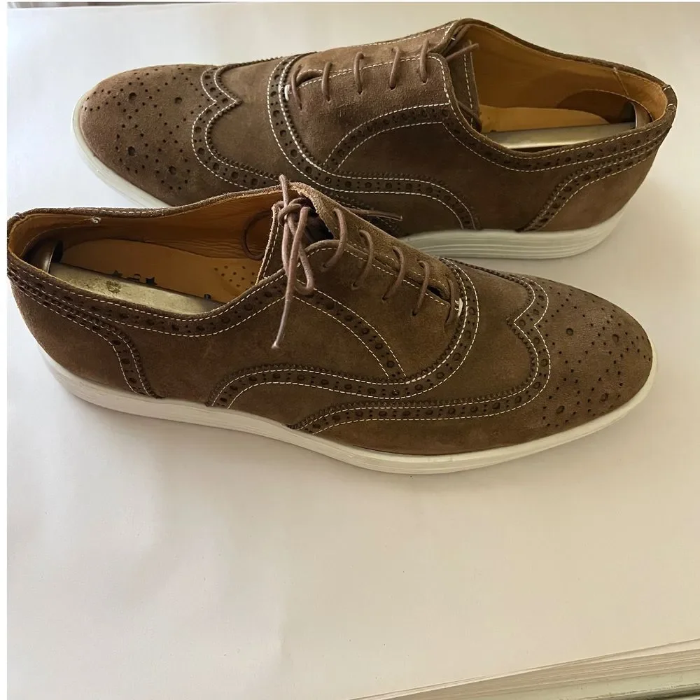 Driver Club USA Brown Leather Wingtip‎ Oxford Casual Dress Shoes Size 11.5